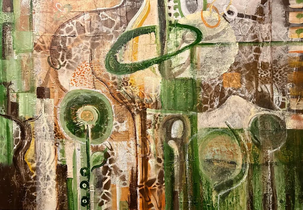 Abstract Green Garden