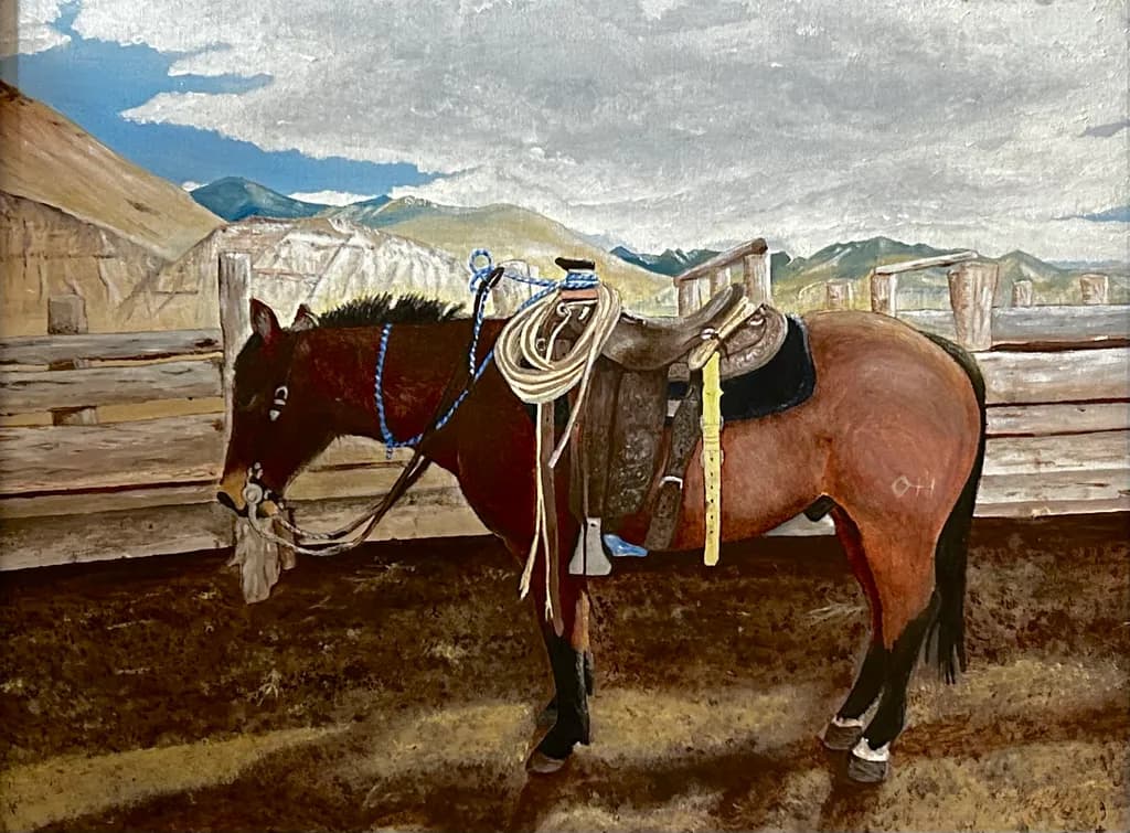 Saddle Up: A Quiet Moment in the Western Landscape