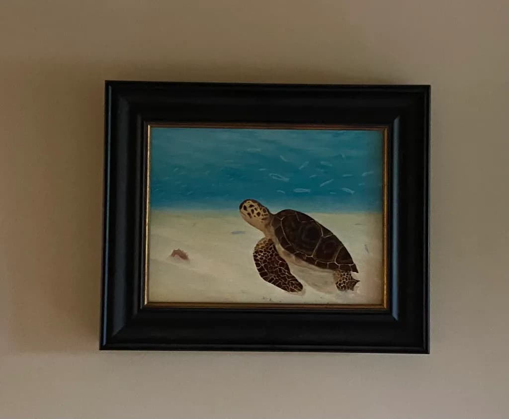 Serene Journey: A Turtle's Dance Beneath the Waves