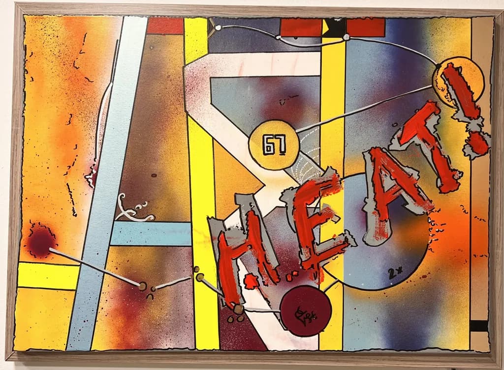 Vibrant Echoes of Heat: A Surreal Exploration of Color and Emotion