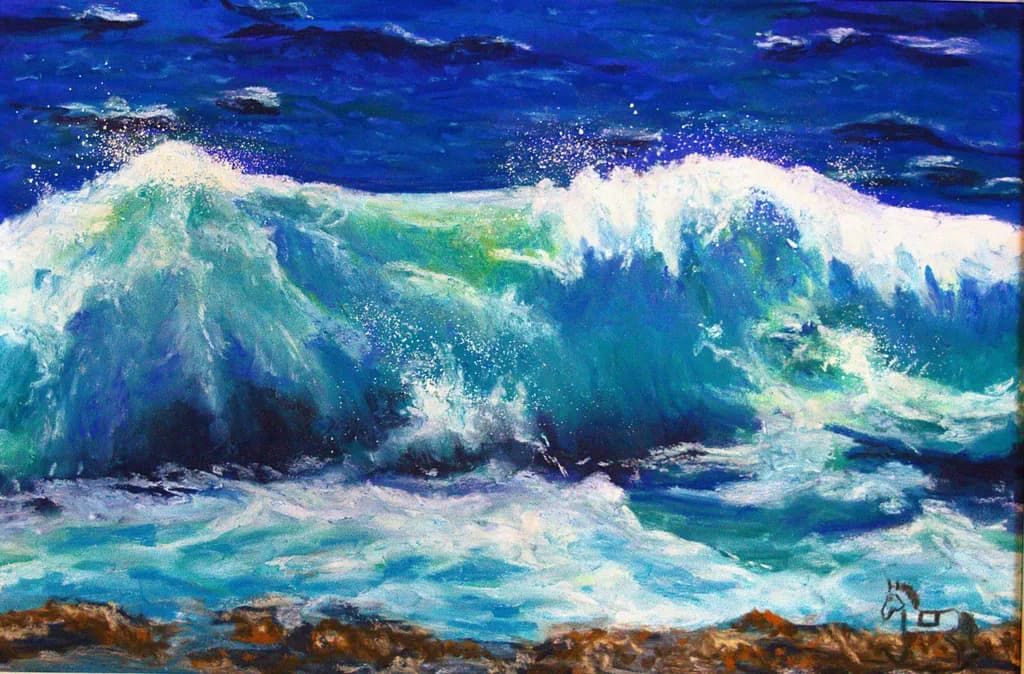 Ocean's Embrace: A Dance of Waves and Light