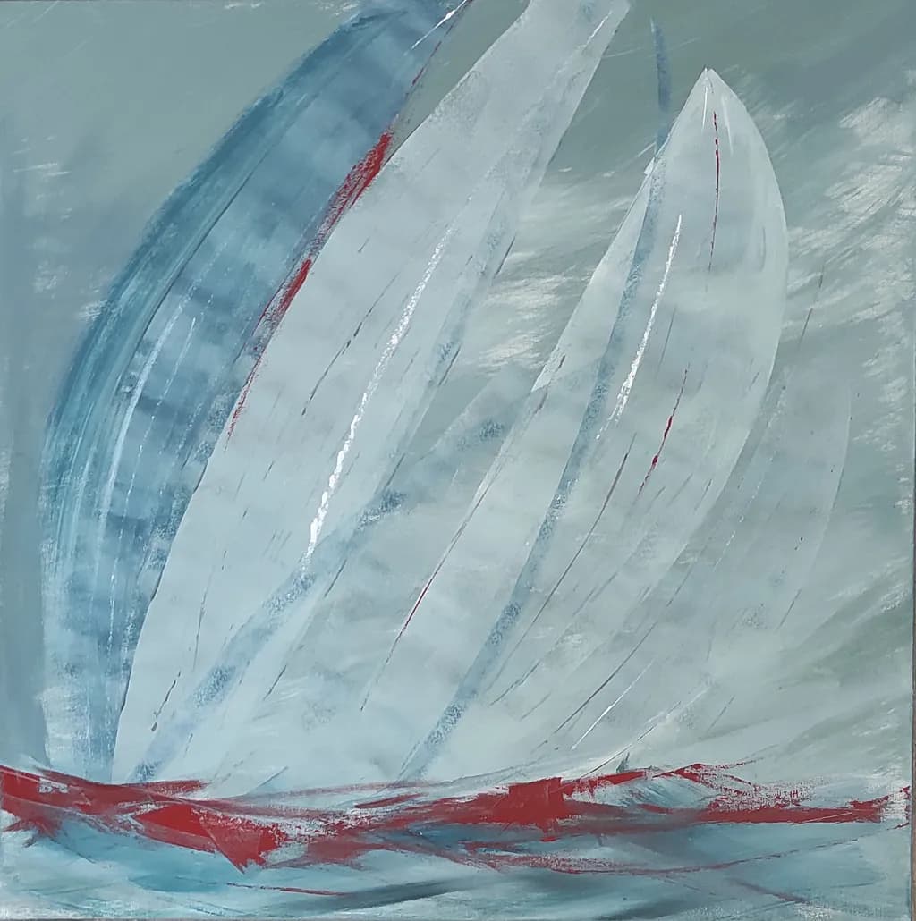 Voiliers Rouge et Bleu