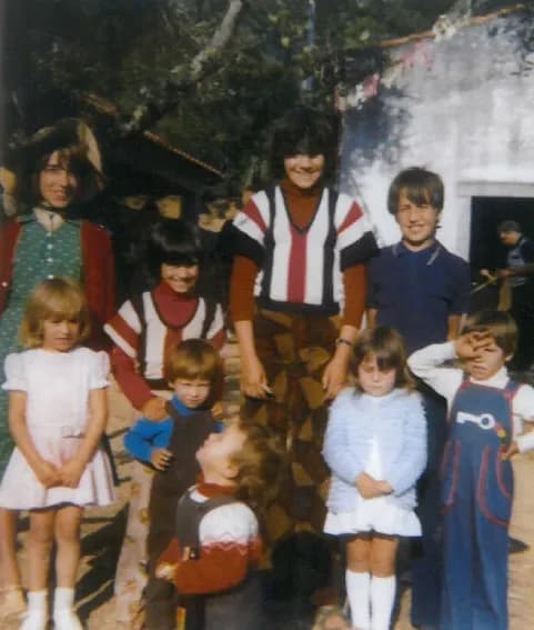 Whimsical Memories: A Nostalgic Gathering of Childhood Joys in Vintage Style