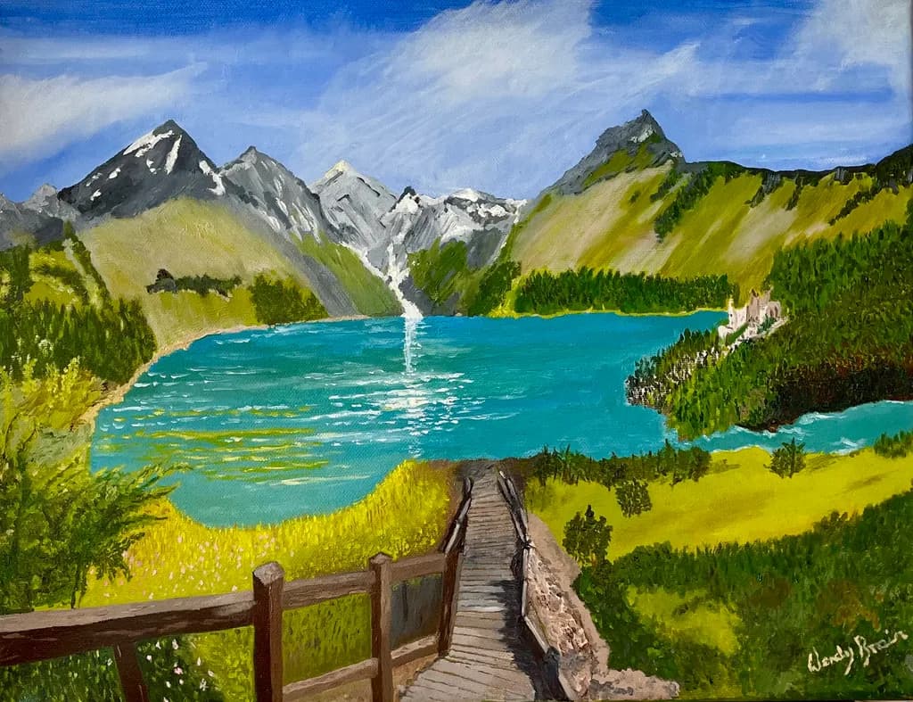 Mountain Lake Serenity