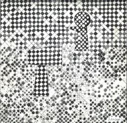 Monochrome Keyhole Grid