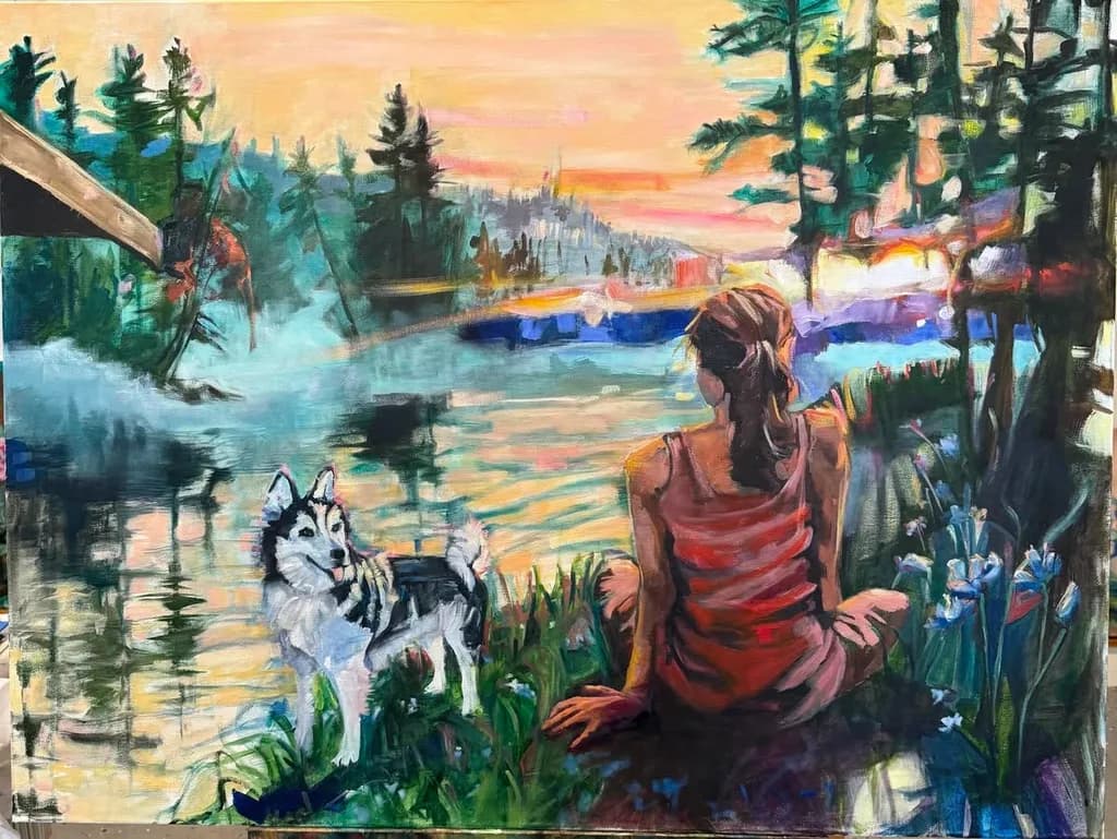Evening by the Lake