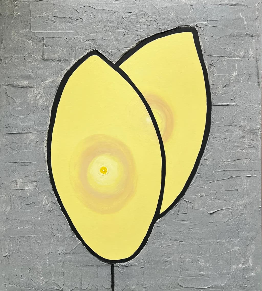 Luminous Citrus Embrace: A Modern Interpretation of Nature's Beauty