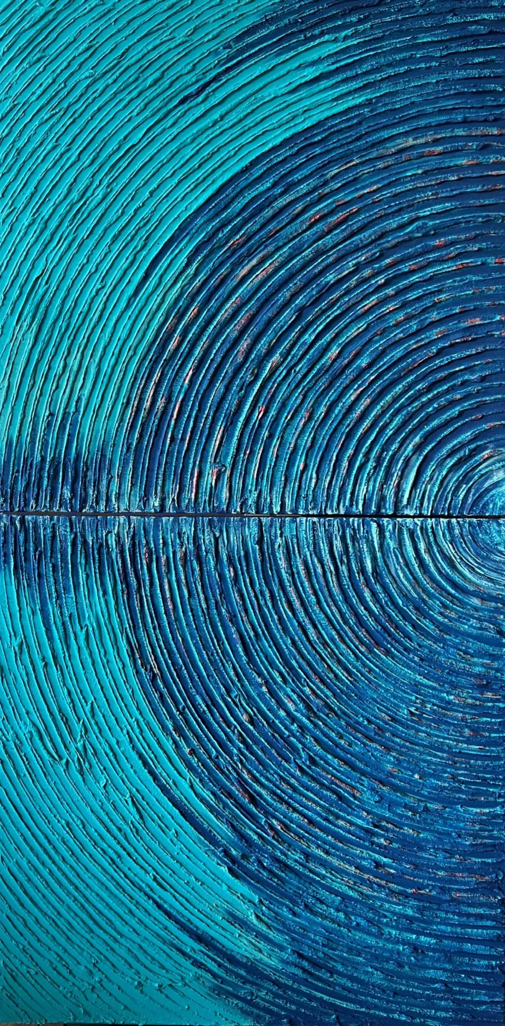 Ocean blues diptych (Left side)