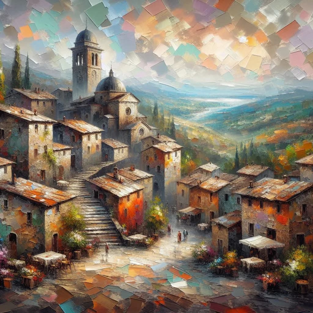 Whispers of an Italian Village: A Vibrant Journey Through Time and Color