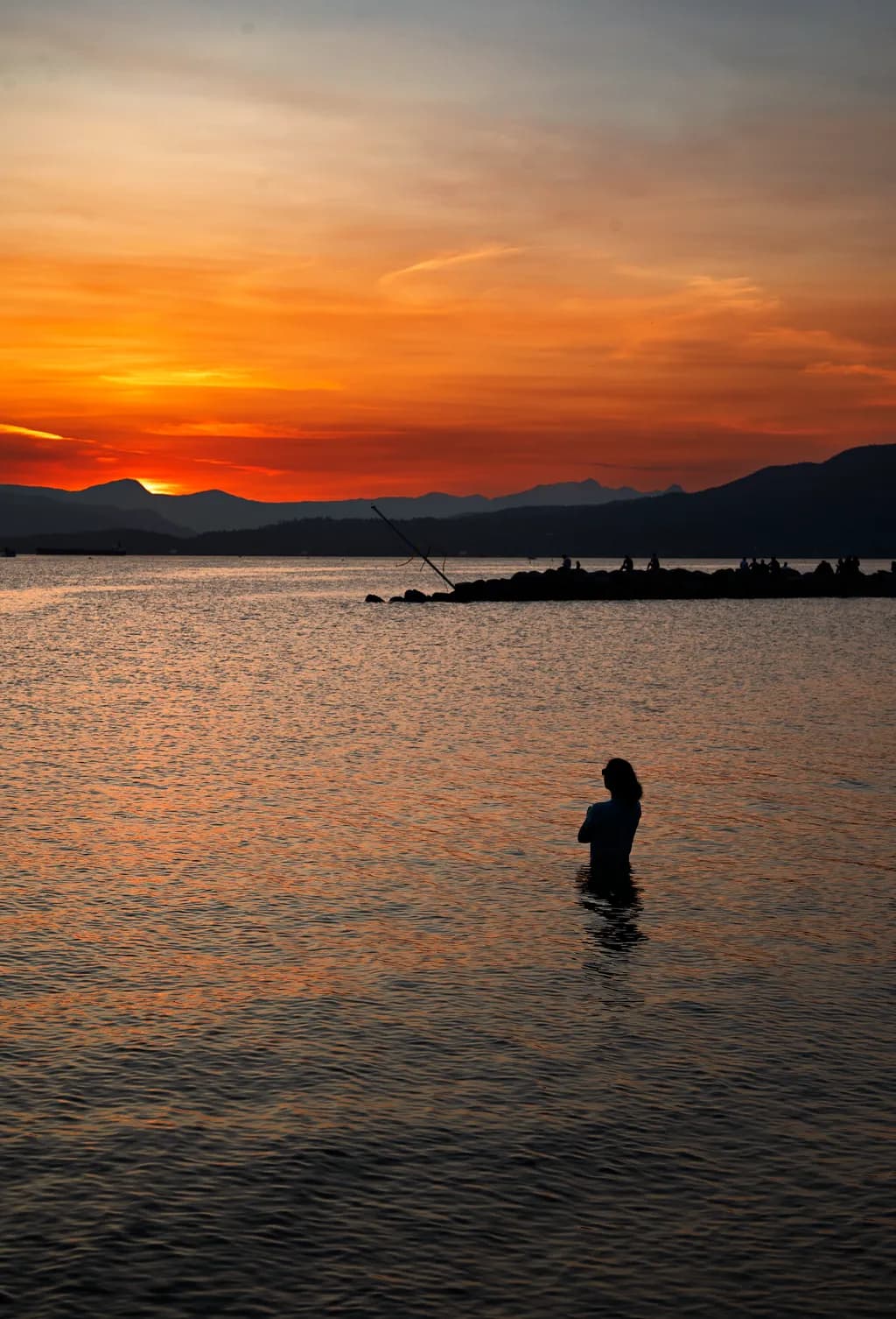 Whispers of Dusk: A Contemplative Moment by the Water's Edge