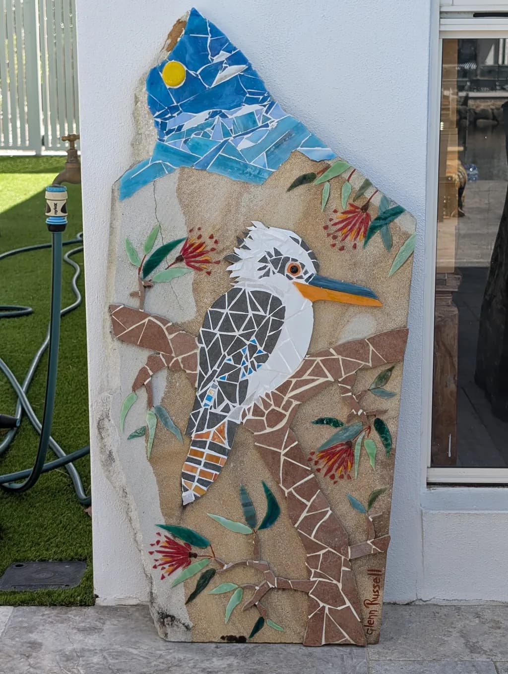 Whimsical Mosaic: A Colorful Tribute to Nature's Feathered Friends