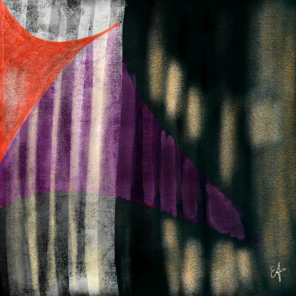 Vibrant Echoes: A Dance of Color and Shadow