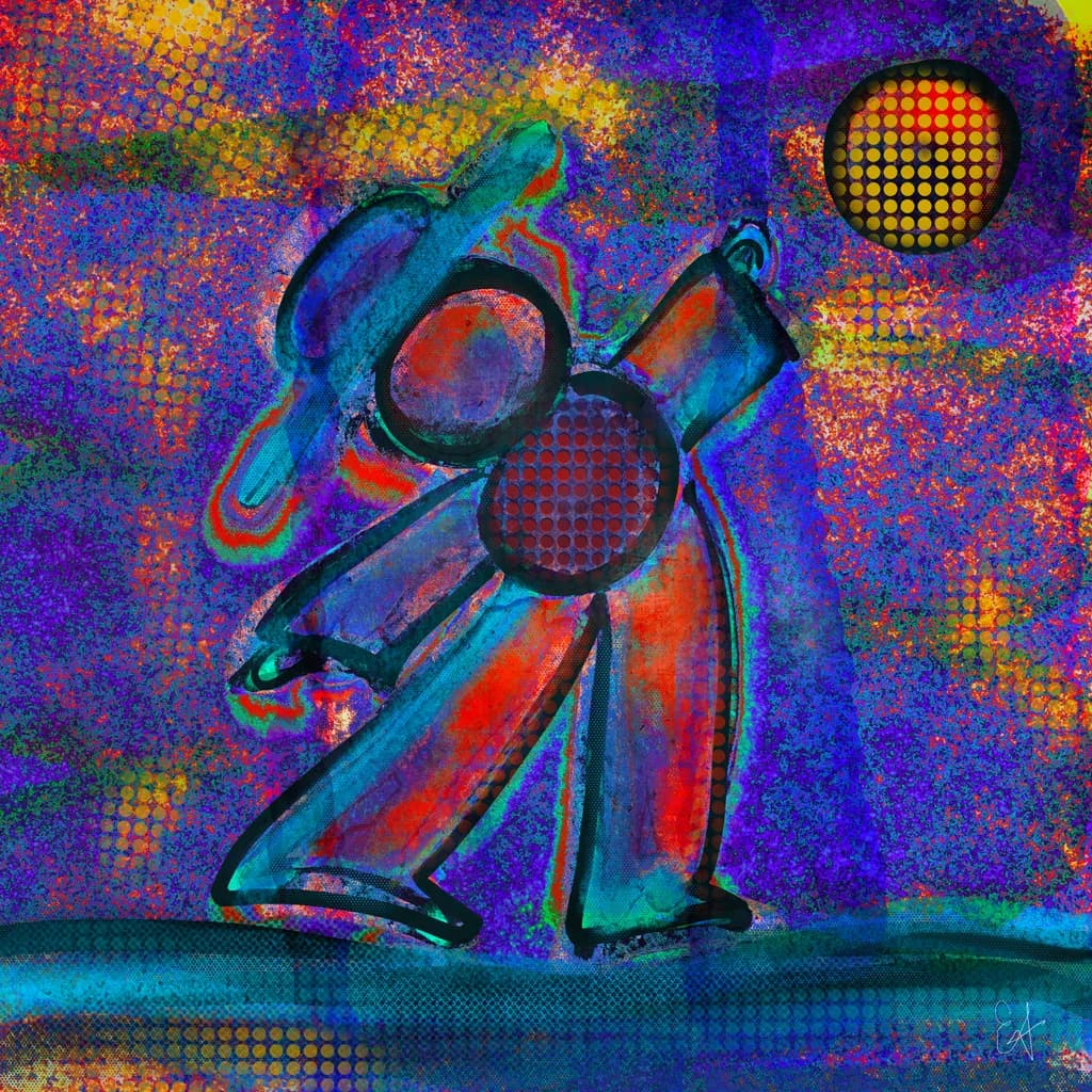 Vibrant Play: A Colorful Dance with Light and Shadow