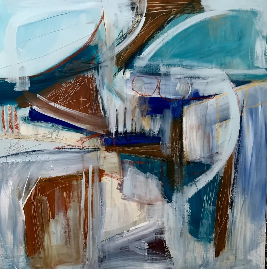 Fluid Harmony: An Abstract Exploration of Color and Form