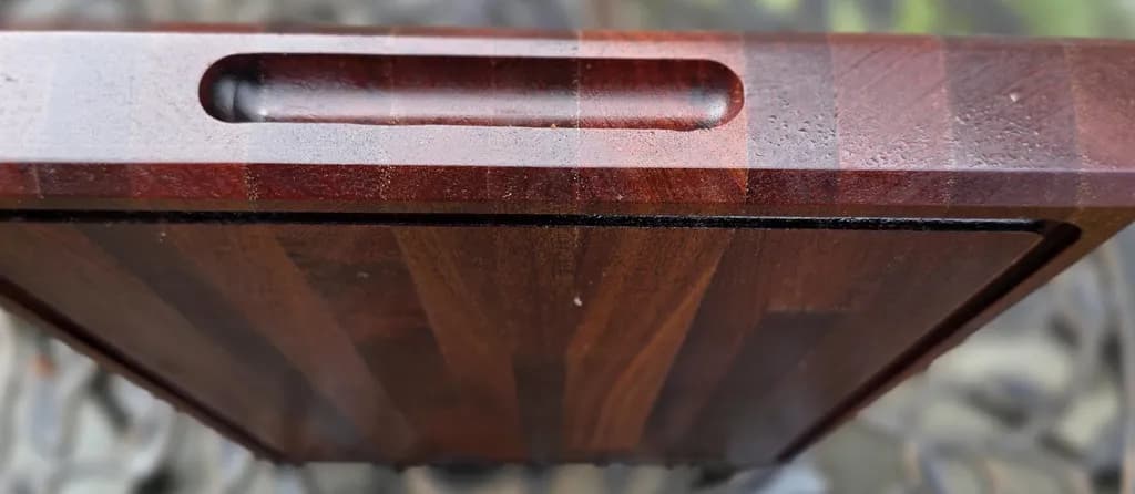Elegant Wood Cutting Board: A Masterpiece of Craftsmanship and Texture for Your Kitchen