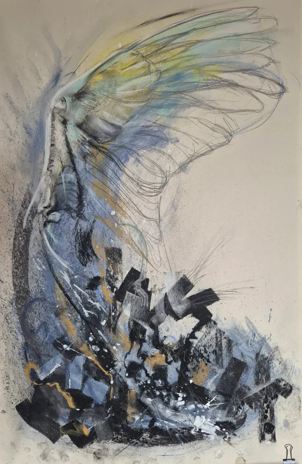 Ethereal Fragments: A Dynamic Dance of Color and Emotion