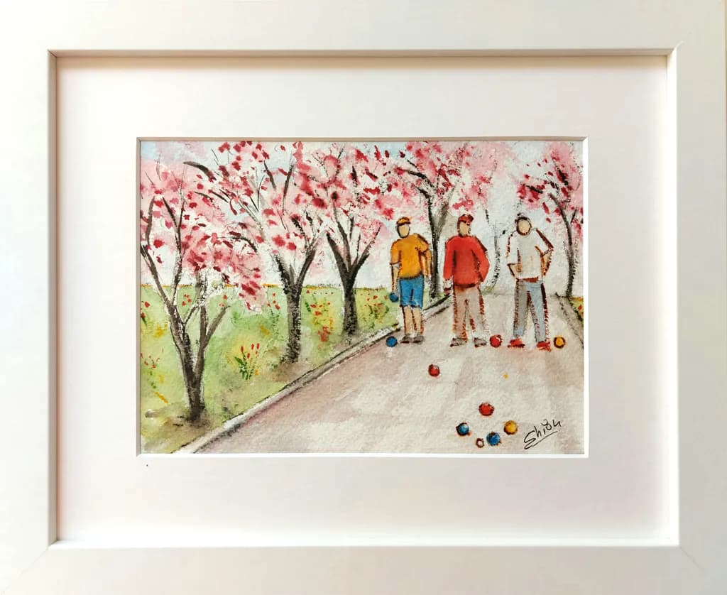 Springtime Games: A Joyful Afternoon Under Cherry Blossoms