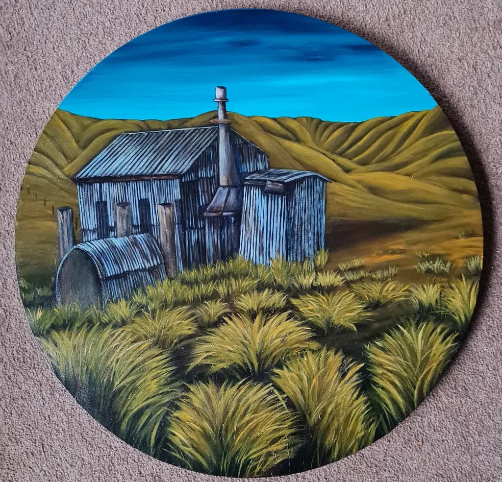Whispers of the Past: A Rustic Homestead Amidst Golden Fields