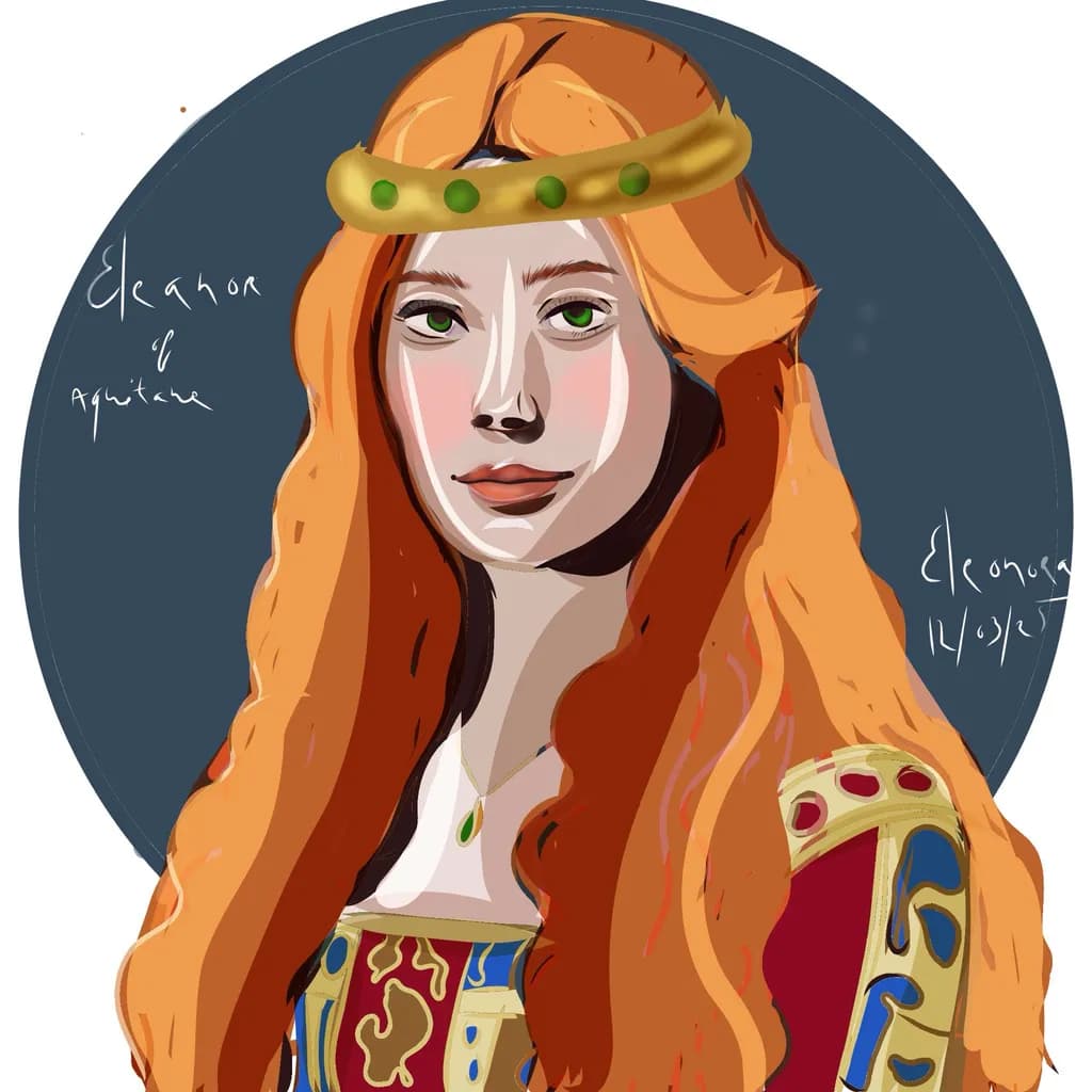 Eleanor of Aquitaine: A Portrait of Medieval Elegance and Royalty