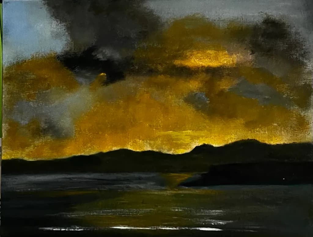Sunset over Hills