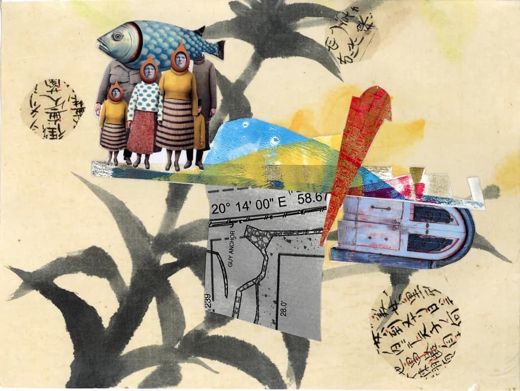 Whimsical Reflections: A Collage of Memories and Playful Farewells