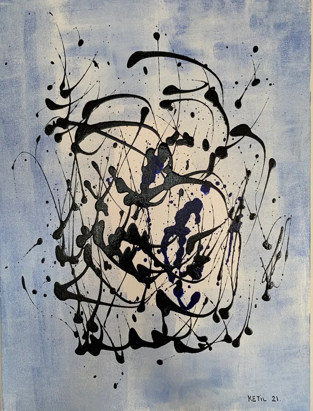 Chaos in Blue and Black