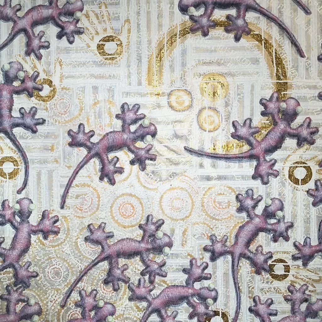 Golden Gecko Mosaic