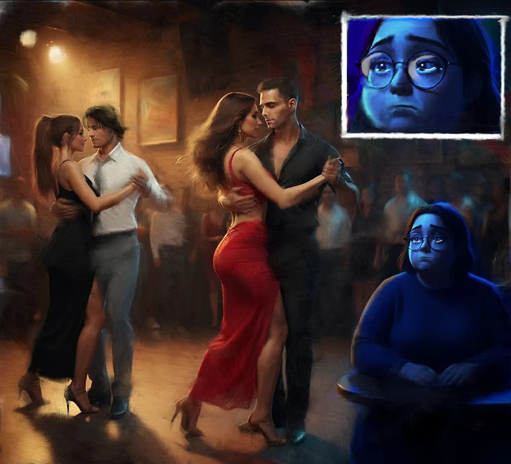 Dancing Shadows: A Tale of Longing and Connection in a Vibrant Nightclub Scene