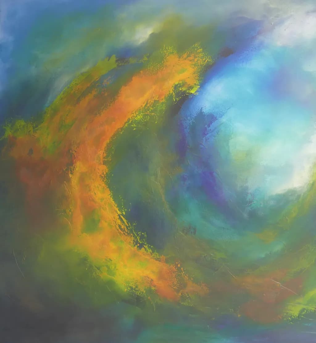 "Whispers of Color: A Journey Through Abstract Landscapes"