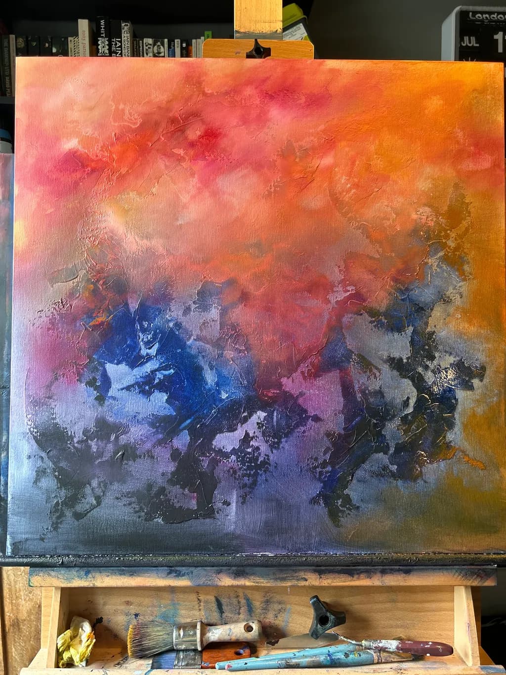 "Whispers of Color: An Abstract Journey Through Texture and Light"