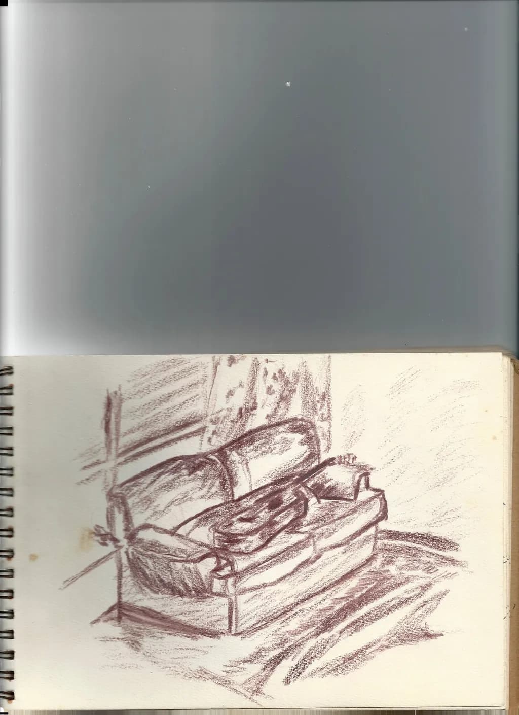 Cozy Corner: A Serene Sketch of Home Comfort