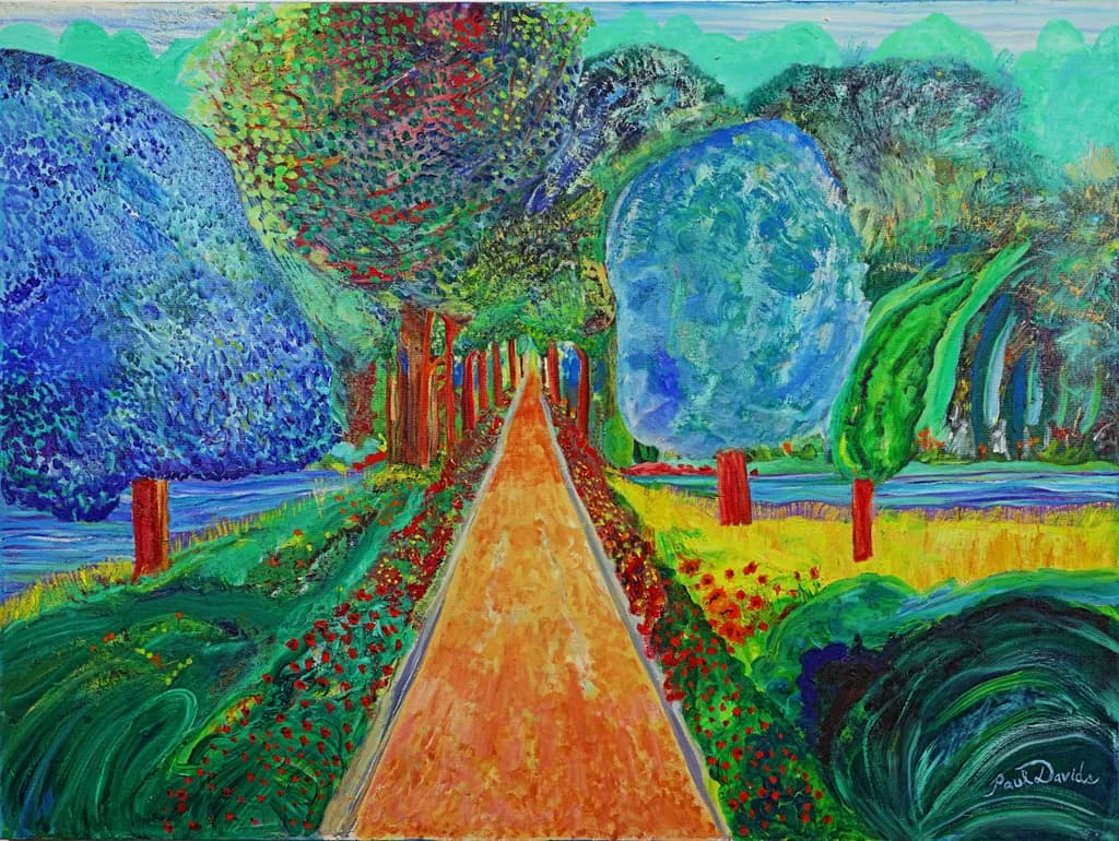 Vibrant Pathways: A Journey Through Colorful Landscapes