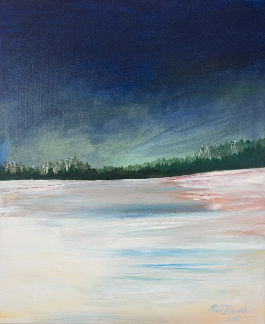 Whispers of Tranquility: A Serene Landscape of Sky and Water