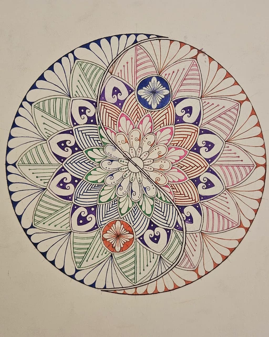 Harmony in Color: A Mandala Journey of Balance and Beauty