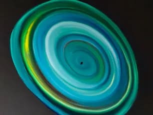 Whispers of the Ocean: A Circular Dance of Turquoise and Green