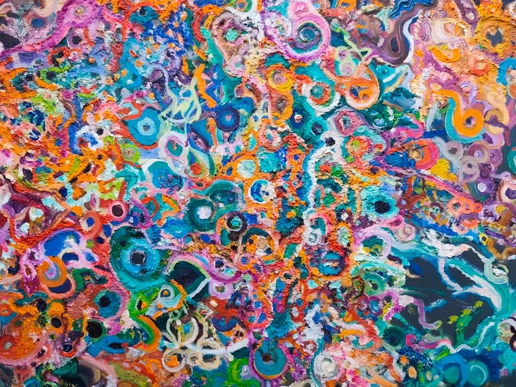 Vibrant Whirlwind: A Kaleidoscope of Color and Emotion