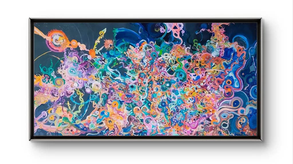 Vibrant Whirlwind: A Dance of Color and Emotion in Abstract Expressionism