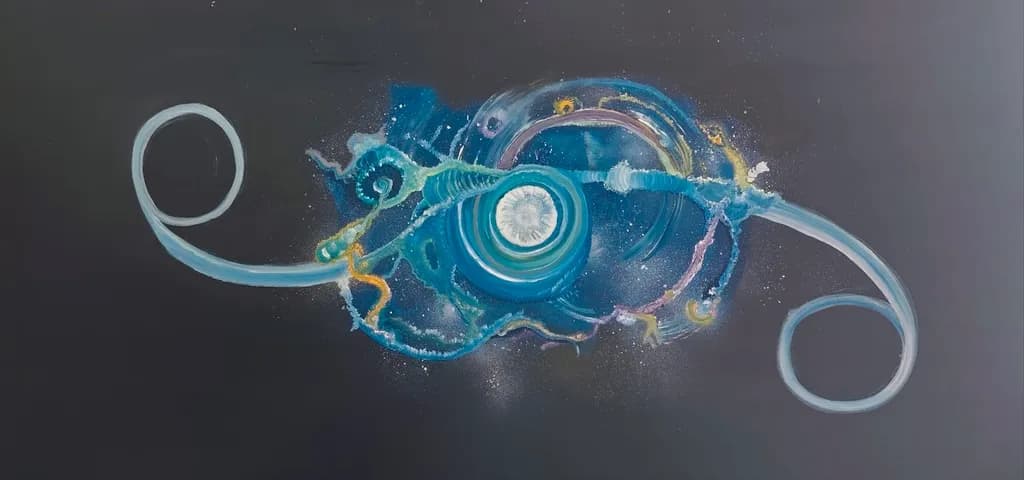 Celestial Whirl: A Dance of Cosmic Colors and Energies
