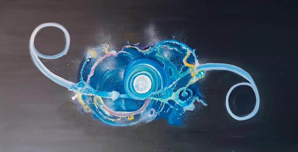 Celestial Whirl: A Dance of Cosmic Energy and Color