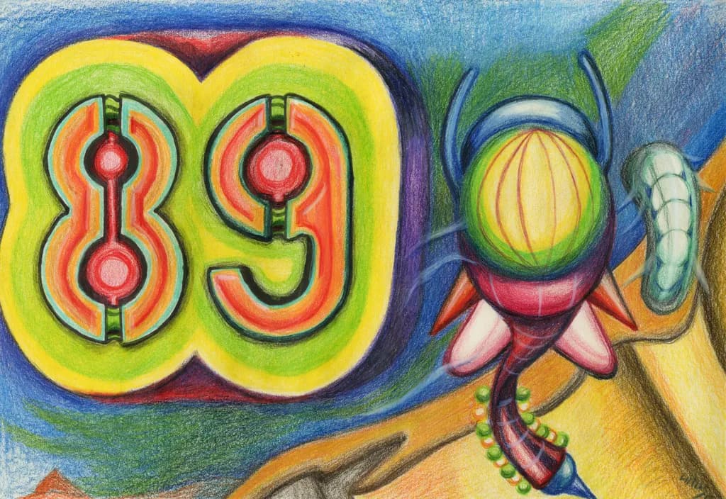 Vibrant Whimsy: An Abstract Journey Through Colorful Geometric Forms