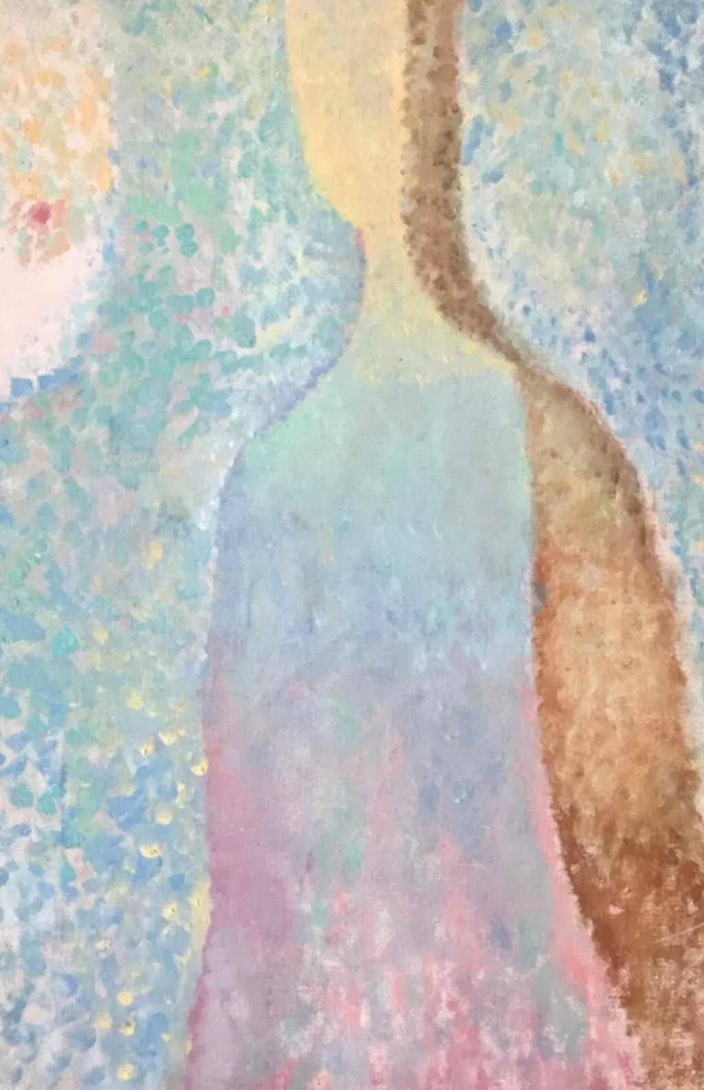 Whispers of Serenity: A Dreamlike Portrait in Pastel Hues