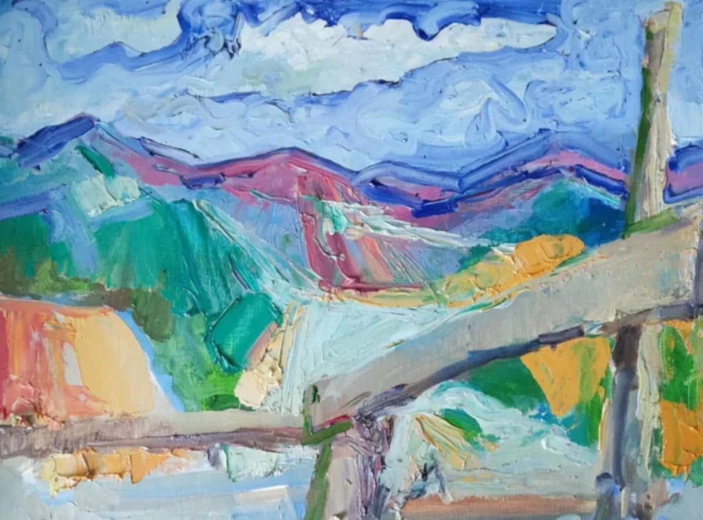 Vibrant Horizons: A Colorful Journey Through Abstract Landscapes