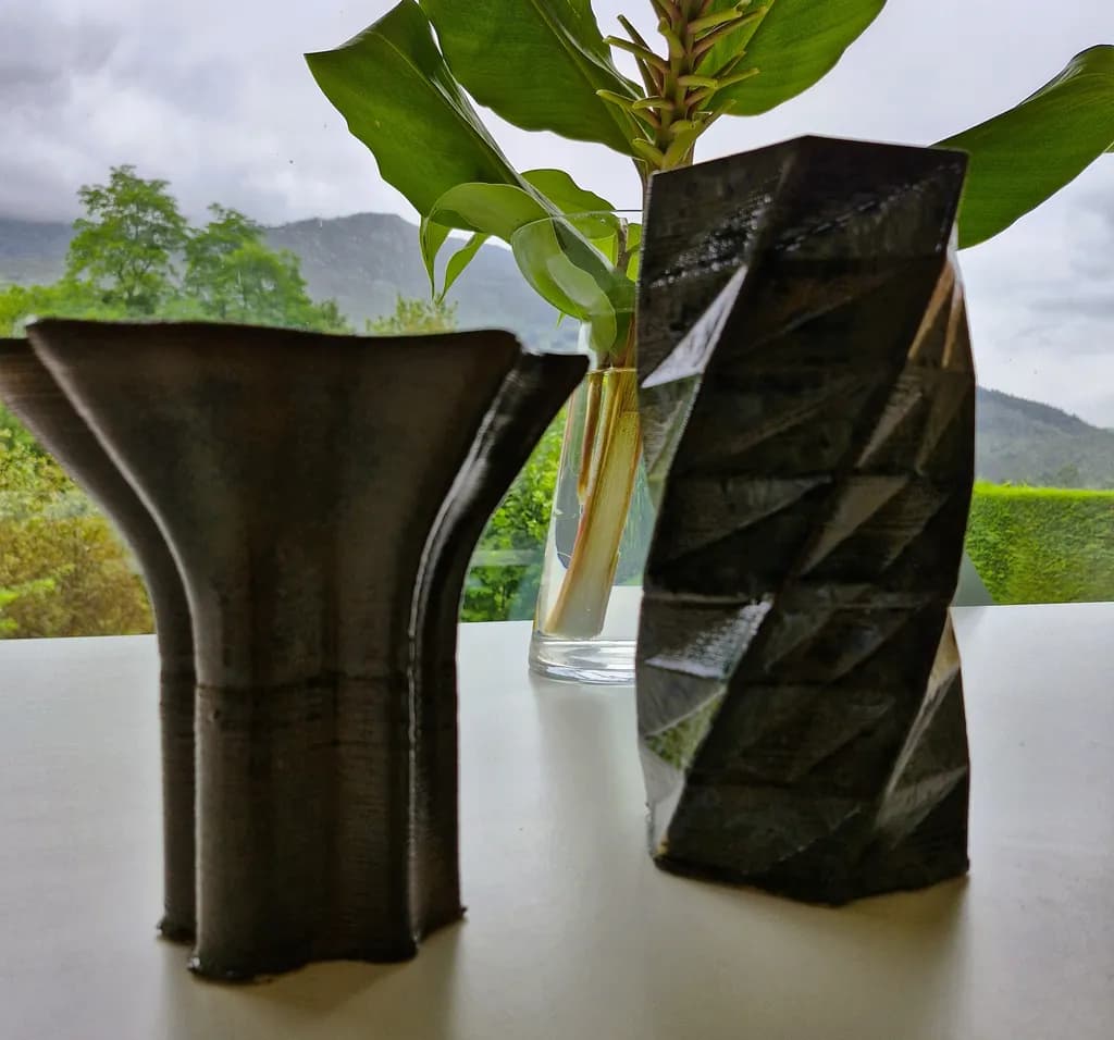 Modern Elegance: Black Decorative Vases for Artistic Home Decor