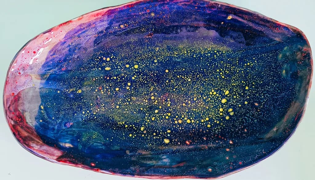 Celestial Harmony: A Cosmic Dance of Color and Light in Abstract Art