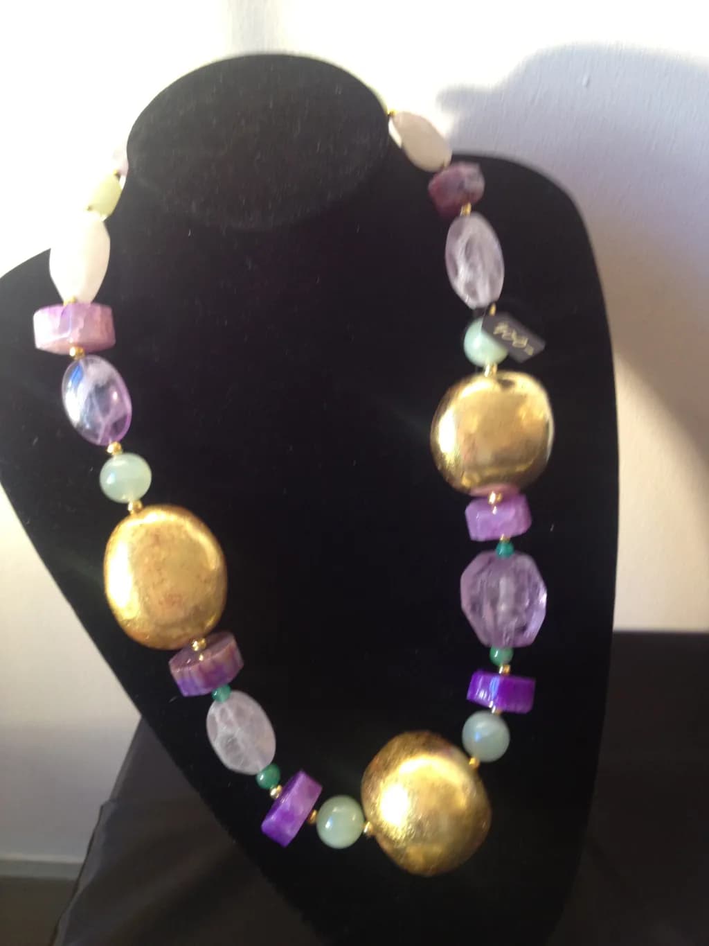 Vibrant Elegance: Artisanal Gold and Colorful Bead Necklace