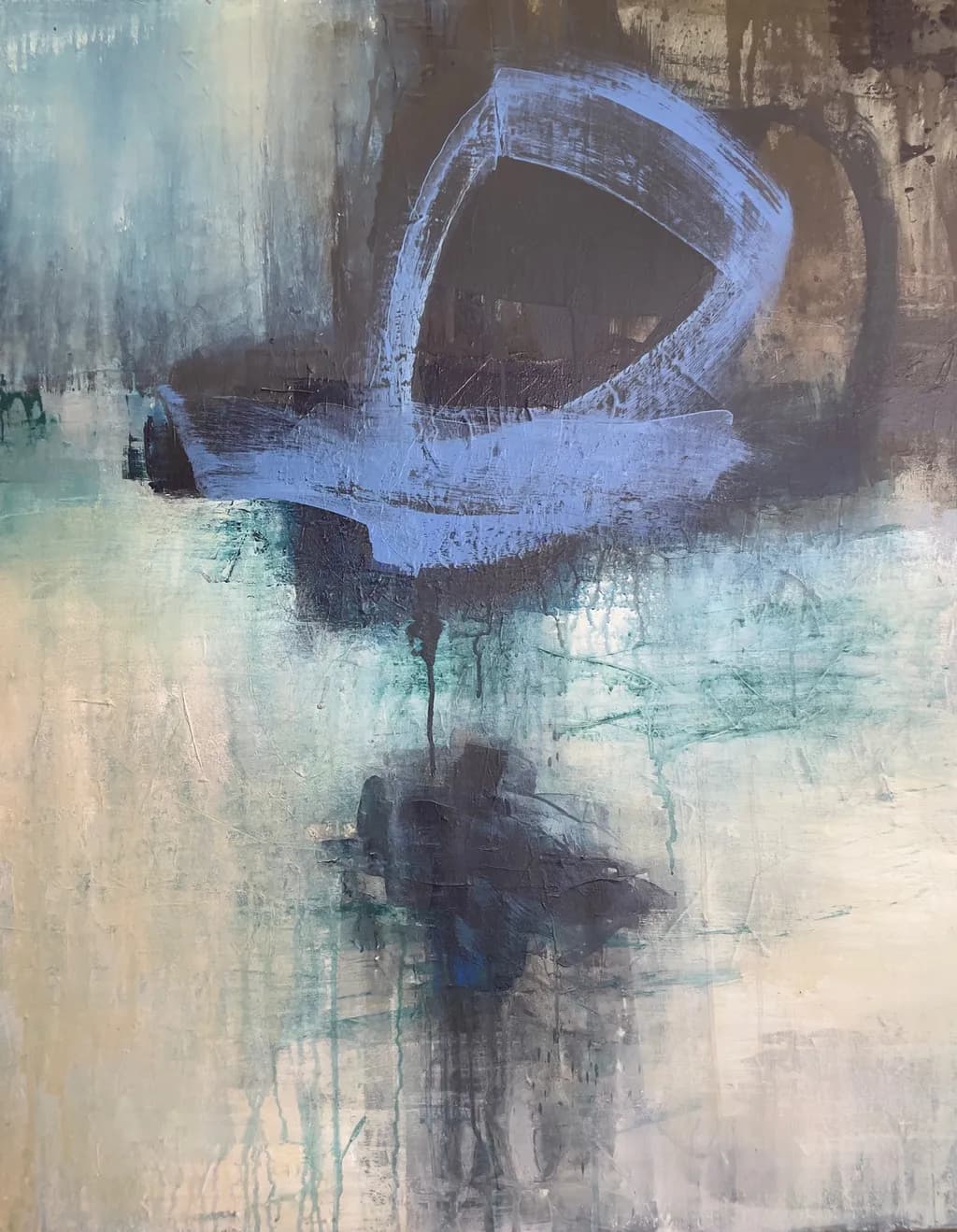 Whispers of Blue: An Abstract Journey Through Color and Emotion