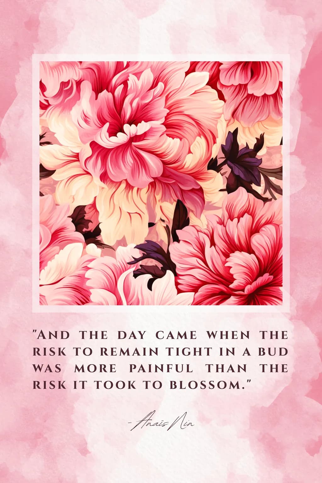 Blossoming Courage: A Floral Tribute to Transformation and Growth