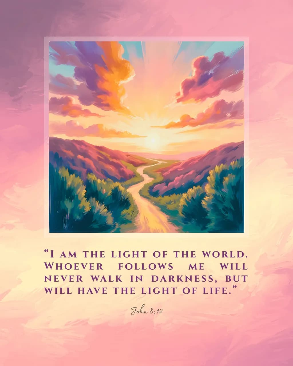 Radiant Pathway: Embracing the Light of Life in Nature's Embrace