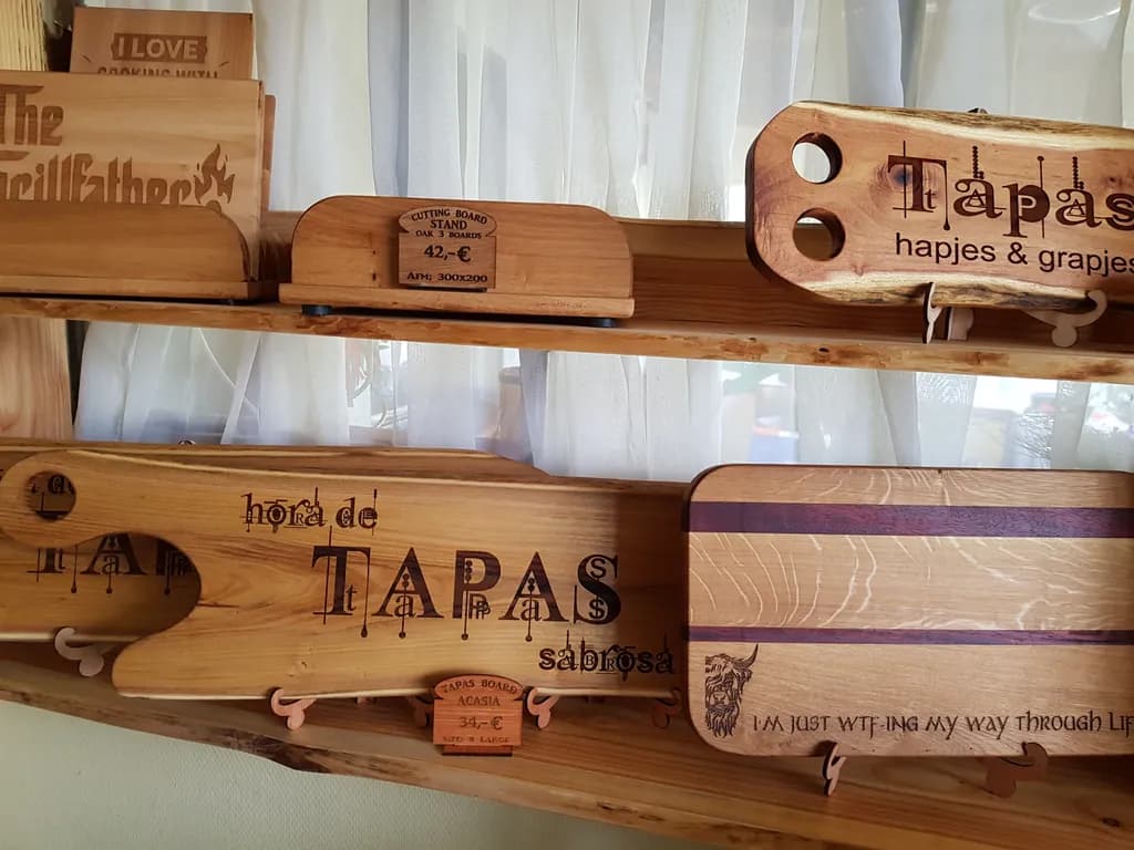 Artisan Wooden Tapas Board Collection: Handcrafted Elegance for Culinary Delights
