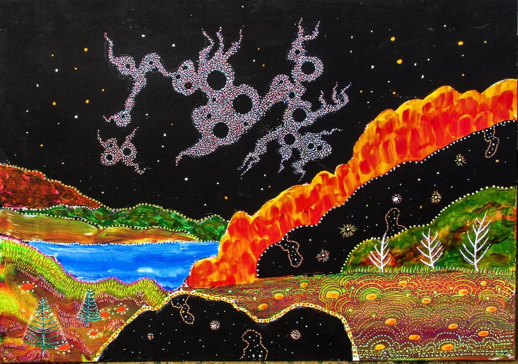 Celestial Harmony: A Vibrant Journey Through Cosmic Landscapes